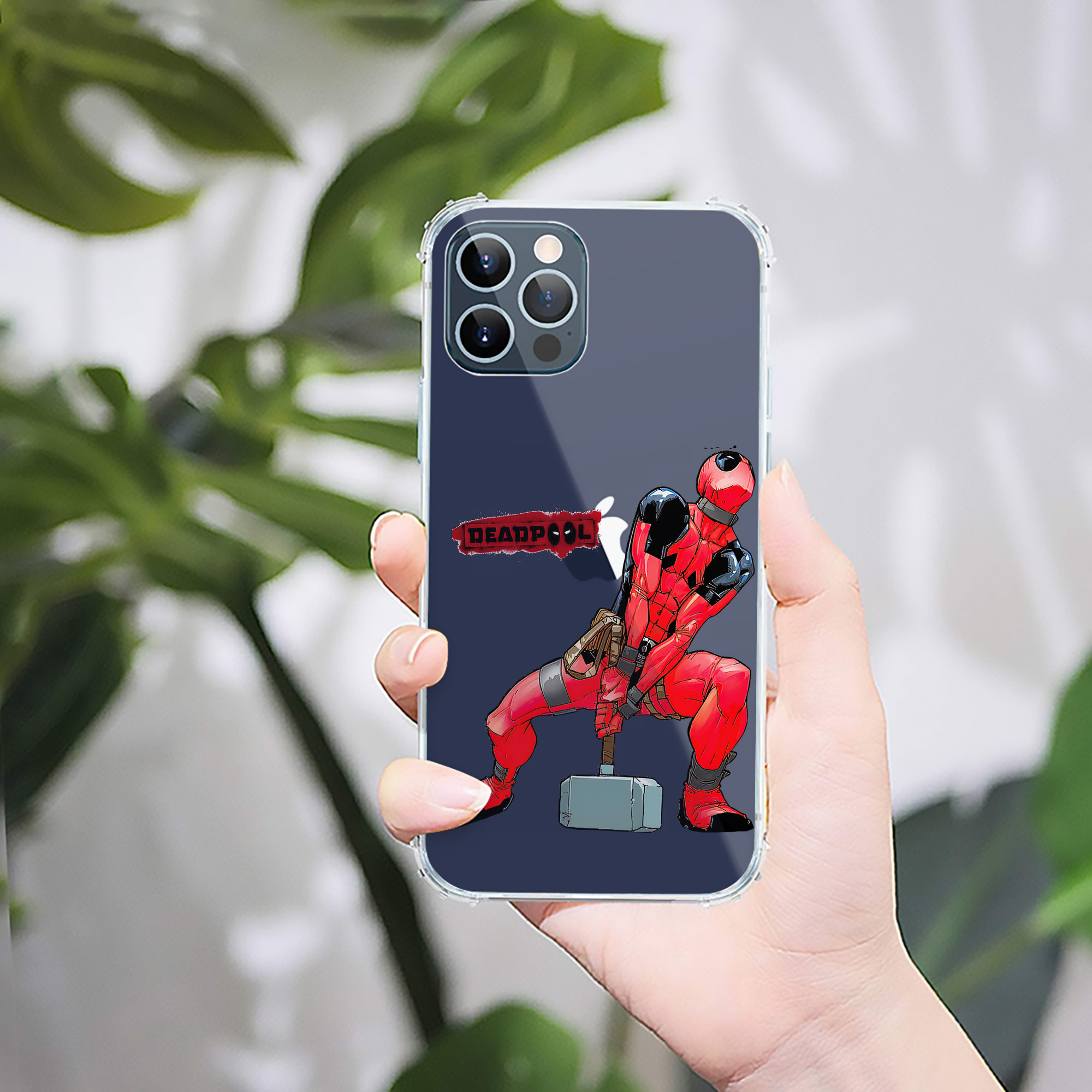 （画像用） Deadpool デッドプール 【iPhone 12シリーズ対応】透明スマホケース（クリアソフトケース）